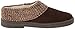 Clarks Womens Slipper Suede Leather Knitted Collar Clog Slippers - Plush Faux Fur Lining