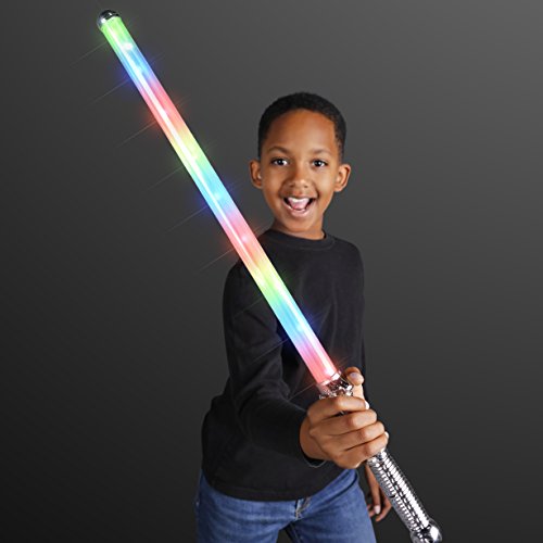Magic LED Light Up Prism Super Saber Swords (2-Pack)