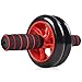 Ab Wheel - Ab Wheel Roller with Soft Grip Handles and Kneeling Mat by Run Baby Sport - Red Ab Wheel