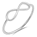 Infinity Love Knot Promise Ring New .925 Sterling Silver Cute Band Sizes 3-12