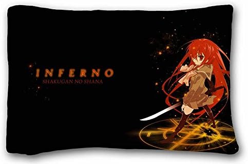 Soft Pillow Case Cover ( Anime Shakugan No Shana ) Zippered Body Pillow Case Cover Size 20"X30" suitable for Queen-bed PC-Bluish-45356