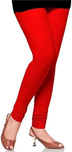 mammon Women's Cotton Leggings, Free size(Red, leg-red)