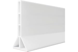 YISUIPU 3.8'' High Shower Threshold Water Dam Collapsible Shower Water Splash Guard for Shower Water Blocker for Wet and Dry Separation Bathroom and Kitchen (80 Inch)