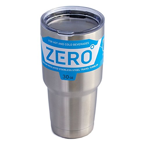 Stainless Steel Tumbler with Lid, Double Wall Vacuum Insulated Travel Mug for Hot and Cold Drink by Zero Degree (30oz Bundle)