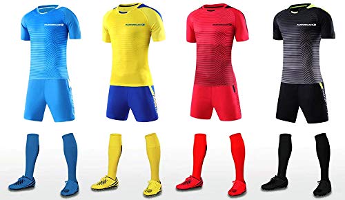 image for PAIRFORMANCE Premium Soccer Uniforms for Kids, Sizes 4-12, Boys and Gi