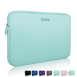 15-15.6 Inch (Black, Green, Grey, Blue, Purple, Chevron, Pink) Laptop Sleeve, Zikee Water Resistant Thickest Protective Slim Laptop Case