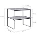 NEX Kitchen Cabinet And Counter Shelf Organizer, Expandable & Stackable, Silver