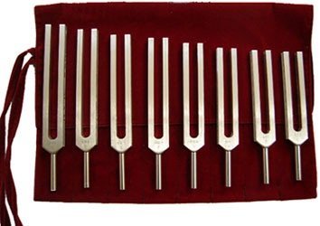 Solar Harmonic Spectrum Tuning Fork Kit with Velvet Pouch