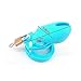 Lightweight Premium Silicone Chastity Device Male Birdcage (Blue)