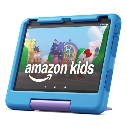 Fire HD 10 Kids-Tablet (Neueste Generation), für Kinder ab dem Vorschulalter | Mit brillantem 10-Zoll-Display, Kindersicherung und 2 Jahren Sorglos-Ga