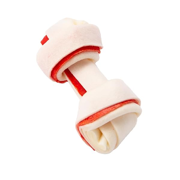 DINGO 95014 MINI BONES, RAWHIDE FOR SMALL/TOY DOGS, RED,14-COUNT