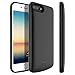 STOON iPhone 6s Plus/6 Plus/7 Plus/ 8 Plus Battery Case, 5500mAh Detachable Charger Case Extended Battery Protective Charging Case Cover for iPhone 8 Plus/7 Plus/6s Plus/6 Plus (Light Black)