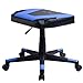 GTRACING Gaming Ottoman Footstool Chair Height Adjustable Footrest Spare Seat PU Leather (Blue)
