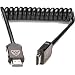 Atomos HDMI Full to HDMI Full Coiled Cable, 30cm/12" Coiled (60cm/24" Extended)