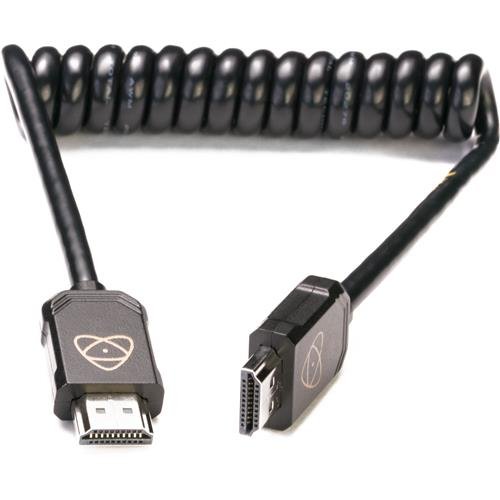 Atomos HDMI Full to HDMI Full Coiled Cable, 30cm/12" Coiled (60cm/24" Extended)