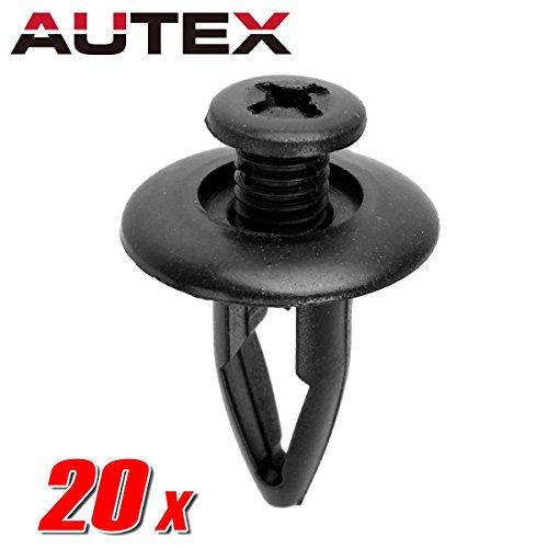 PartsSquare 20pcs Fender Liner Fastener Rivet Push Clips Retainer Replacement For Headlamp, Body Side Fitting Retainer