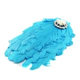 Lovely Ovely Unusal Cotton Girls Baby Blue Feather Hairband Headband