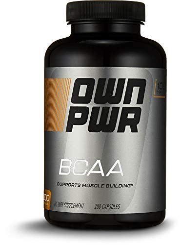 OWN PWR BCAA (Branched Chain Amino Acid) 1000 MG per Serving (2 Capsules), 200 Capsules