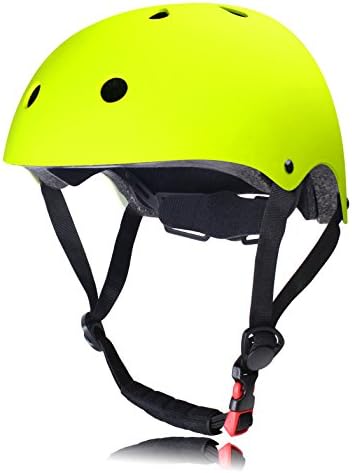 Dostar Kids Bike Helmet – Ages 3-8 - Adjustable Durable Kid Bicycle Helmets Boys and Girls will LOVE (Yellow-green (19.7-21.2 in))
