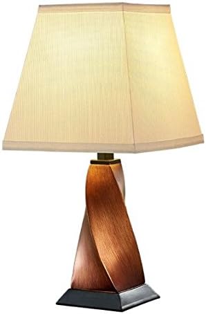 Nordic Table lamp Modern Minimalist Bedroom Bedside lamp European-Style Resin Creative Warm Study Bedside Table lamp [Energy Class A+]