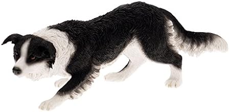 Collezione Leonardo Border Collie Pietra Nero 17 X 4 X 6 Cm Amazon It Casa E Cucina