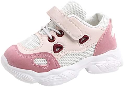 F Qimink ベビーシューズ 子供靴 通学靴 運動靴 スリッポン スニーカー ランニングシューズ サンダル メッシュ マジックテープ 女の子 靴 履き心地 カラーブロック柔らかい キッズシューズ 可愛い 男の子 軽量 未使用 通学履き 子供用