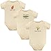 Touched by Nature baby boys Organic Cotton Bodysuits Bodysuit, Corn 3-pack, 0-3 Months US