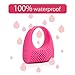 ZEMALIA Waterproof Ultra soft Silicone Clitoral Stimulate Massager Sex Toy For Couple's - Penis Rings Vibrating Rabbit Cock Ring Discreet Packaging(Plum Red)