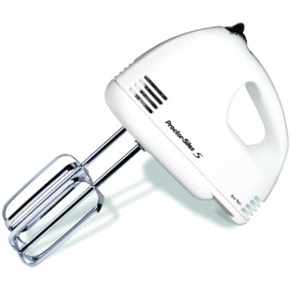 62515RY Kitchen Utensils & Gadgets 5Speed Easy Mix Hand Mixer, White