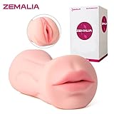 Zemalia Male Masturbators Sex Toys Adult Toys Oral Blow Job and Vagina Pussy Pocket for Male Discreetly Packed