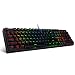 Redragon K582 SURARA RGB LED Backlit Mechanical Gaming Keyboard with104 Keys-Linear and Quiet-Red Switches