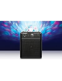 Ion Audio Party   sistema de altavoz bluetooth portátil con luces fiesta, Batería Recargable, y entrada auxiliar de energía (10 W)