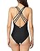 Betticoo Women's Crisscross Back One Piece Swimsuit Swimwear Bathing Suits Black M