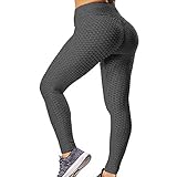 GILLYA Booty Yoga Pants Women High Waisted Ruched Butt Lift Textured Scrunch Leggings Booty Tights