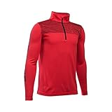 Under Armour Boys' Tech 1/4 Zip, Red/Red, Youth Small