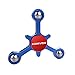Titanium Alloy Blue Fidget Spinner, Creative Metal Figit Spinning Top Toy For 4-10 Years Old, Cool Ideal Brithday Christmas Gifts for Boys, Girls, Teenages, Sisters