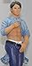 December Diamonds Denim Handsome Young Merman Pulling up his Polo Shirt to Reveal Boxers with DD on the Front, and Amazing 6 pack Abs-School Boy Handsome & Innocence.Denim is Handpainted & Gift Boxed Limited Edition