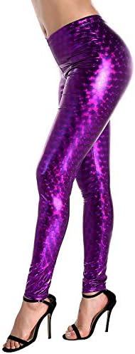 Diamond keep it Liquid Wet Look Shiny Metallic Stretch Leggings