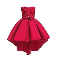 MARGUERAS Girls Princess Dresses Kids Sleeveless Wedding Party Prom Ball Gowns (Type 2, 110cm)