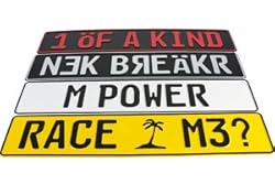 Custom European Style License Plate - 10 Character