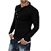 Mens Stylish Tops Slim Fit Casual Fashion T-shirts Polo Shirt Long Sleeve Tee