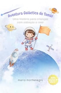 Livro Livro Infantil para Colorir – Aventura Galáctica do Tomás (PDF Digital): História curta + páginas para colorir, criada para crianças com muita energia e imaginação