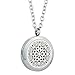 GelConnie Celtic Aromatherapy Essential Oil Necklace Diffuser Pendant Fragrance Jewelry Stainless Steel Locket Perfume Necklace for Women, Lady CSFL059-1