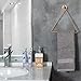 MyGift Modern Metal Triangle Towel Ring | Wall-Mounted Copper-Tone Bathroom & Kitchen Hand Towel Holder