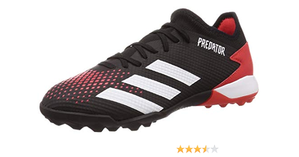 adidas erkek futbol ayakkabisi predator 20 3 l tf core black ftwr white active red 39 1 3 amazon com tr moda