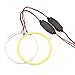 Grandview 2x 110mm Angel Eyes Halo Ring Lamp Light Bulb 82SMD Headlight COB (white)