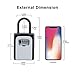 ZHEGE Lock Box, 4 Digit Combination Key Storage Lock Box for Door, House, Hotels, Realtors, Contractors (Black)