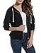 Meaneor Women's Long Sleeve Casual Zip-Up Hoodie Jacket Lightweight Sweatshirt