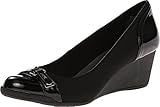 Anne Klein Sport Women's Tamarow Fabric Wedge Pump, Black, 8 M US