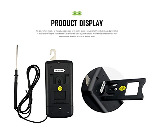 Digital Electrical Fence Tester High Voltage 300-9900V Gardening Tools